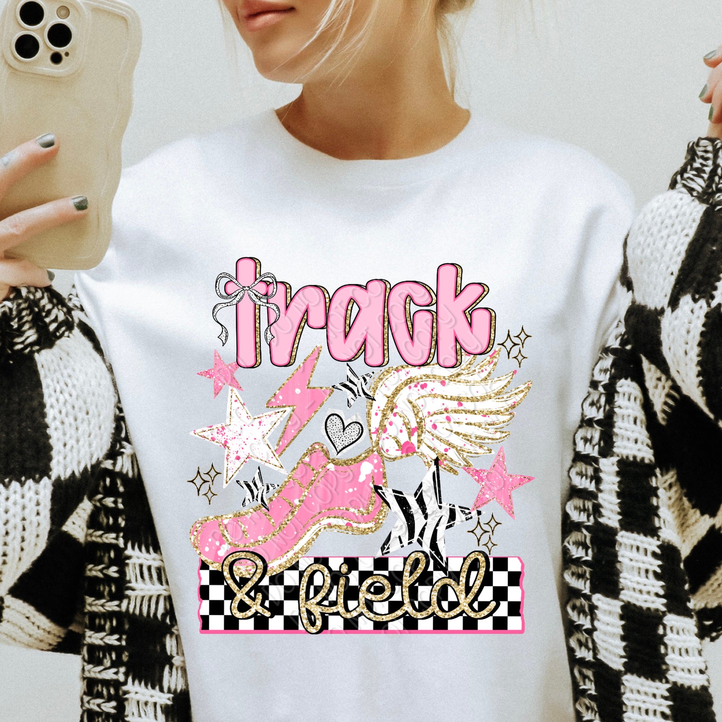 Preppy Track & Field 1 - 2026 Digital PNG Design