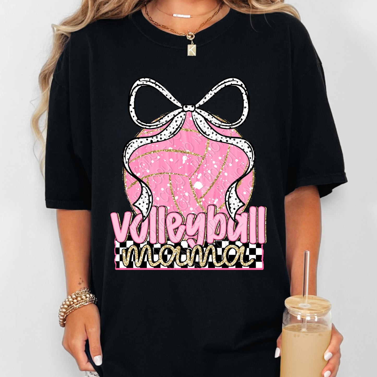 Preppy Volleyball Mama 2 - 2026 Digital PNG Design