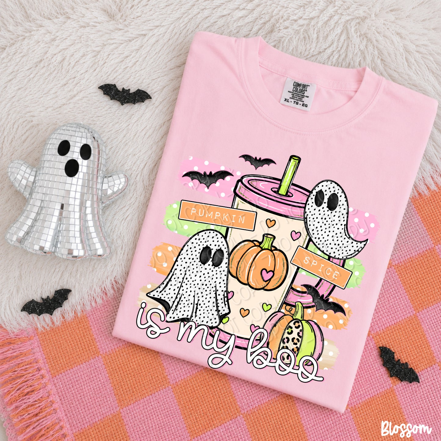 Pumpkin Spice Is My Boo 1 - 2026 Digital PNG Design