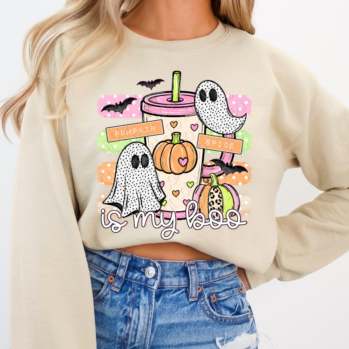 Pumpkin Spice Is My Boo 1 - 2026 Digital PNG Design