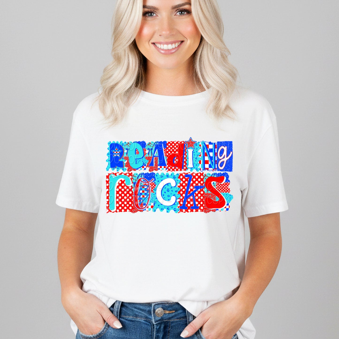 Reading Rocks 1 - Digital PNG Design