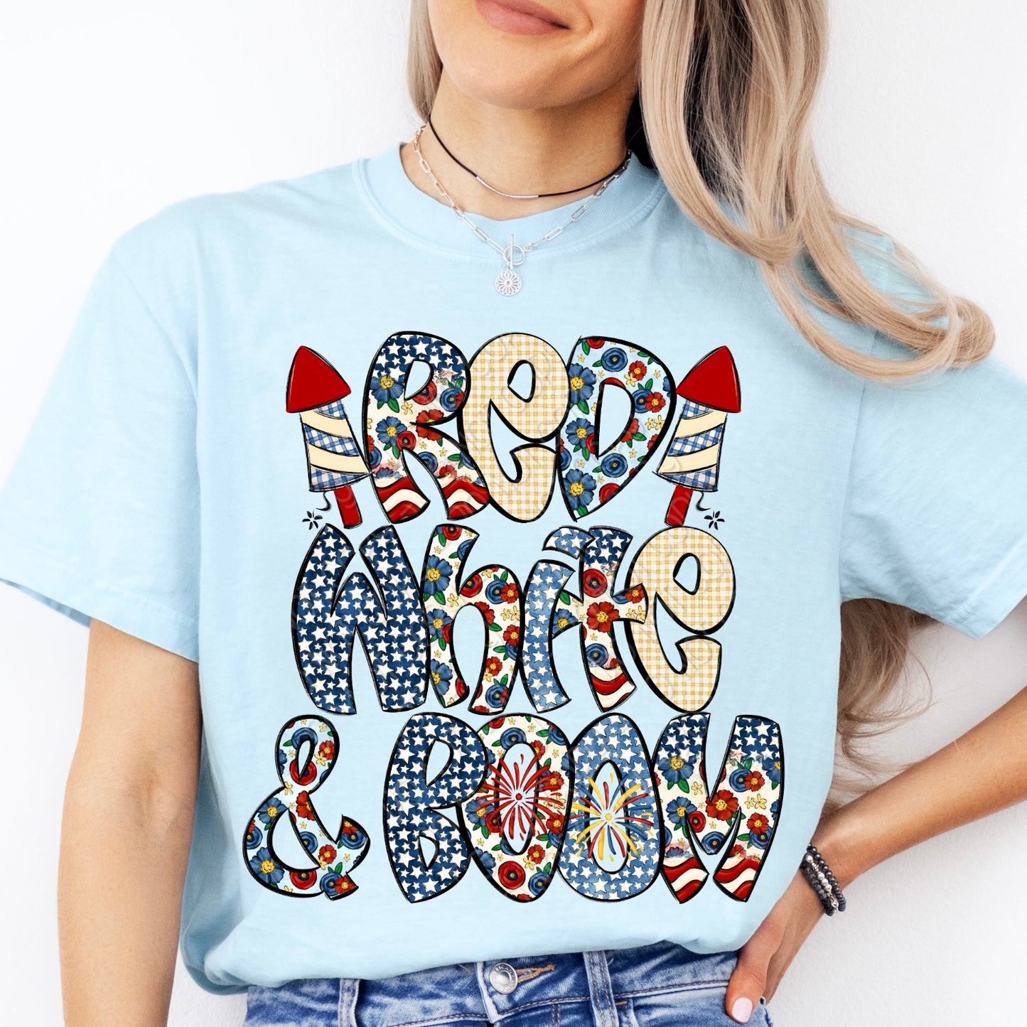 Red White & Boom 1 - 2026 Digital PNG Design