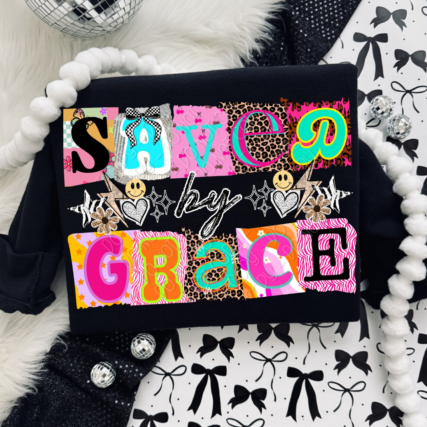 Saved By Grace 1 - 2026 Digital PNG Design