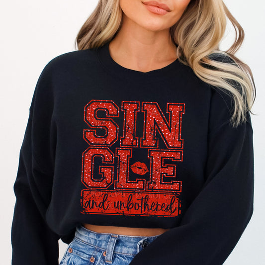 Single and Unbothered 1 - 2025 Digital PNG Design
