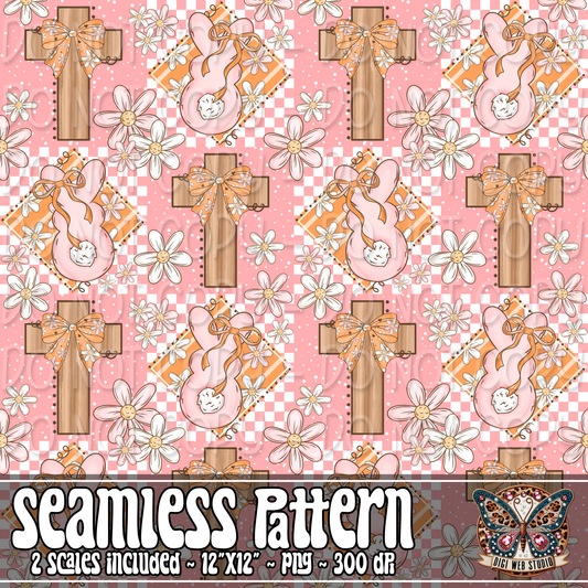 Easter Blessings 1 - 2026 Seamless Pattern