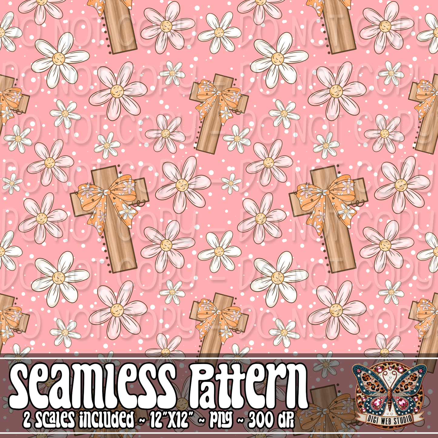 He Is Risen 1 - 2026 Seamless Pattern