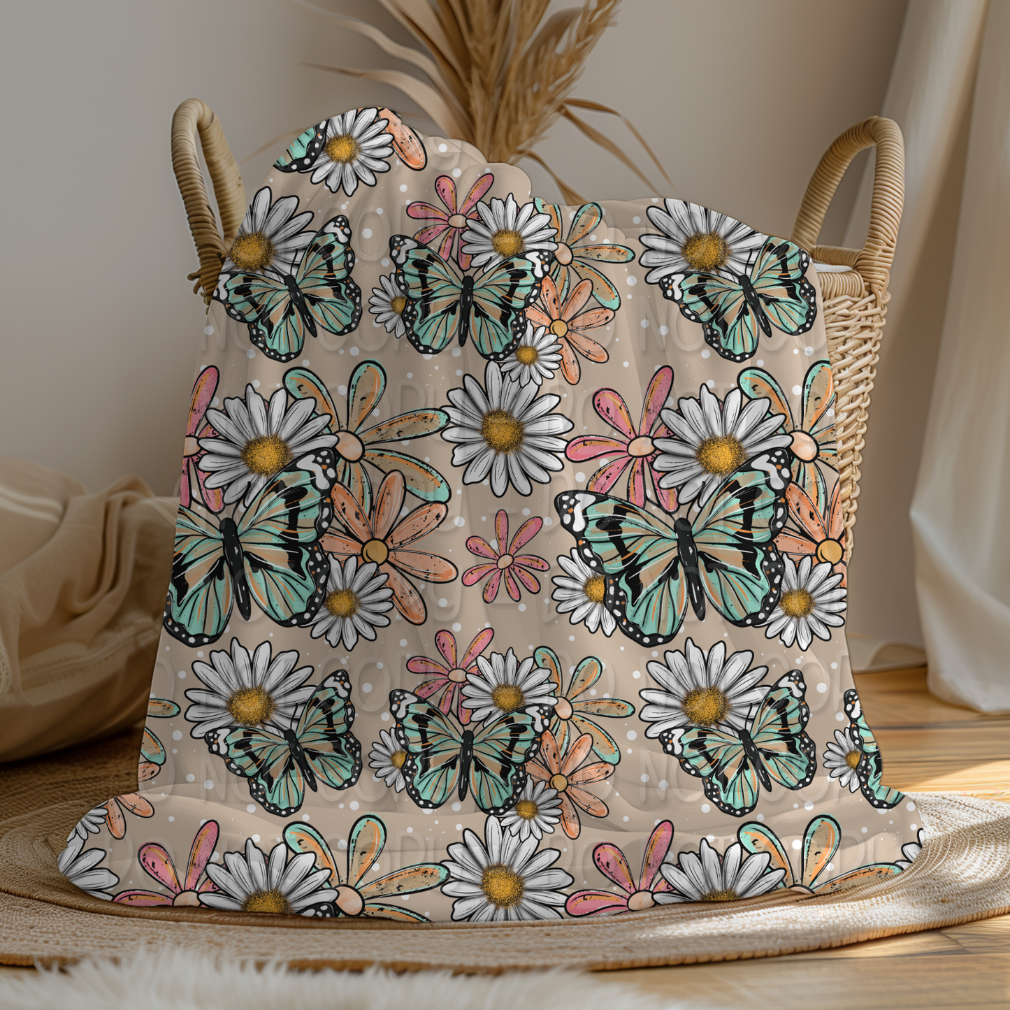 Butterflies and Flowers 1 - 2026 Seamless Pattern