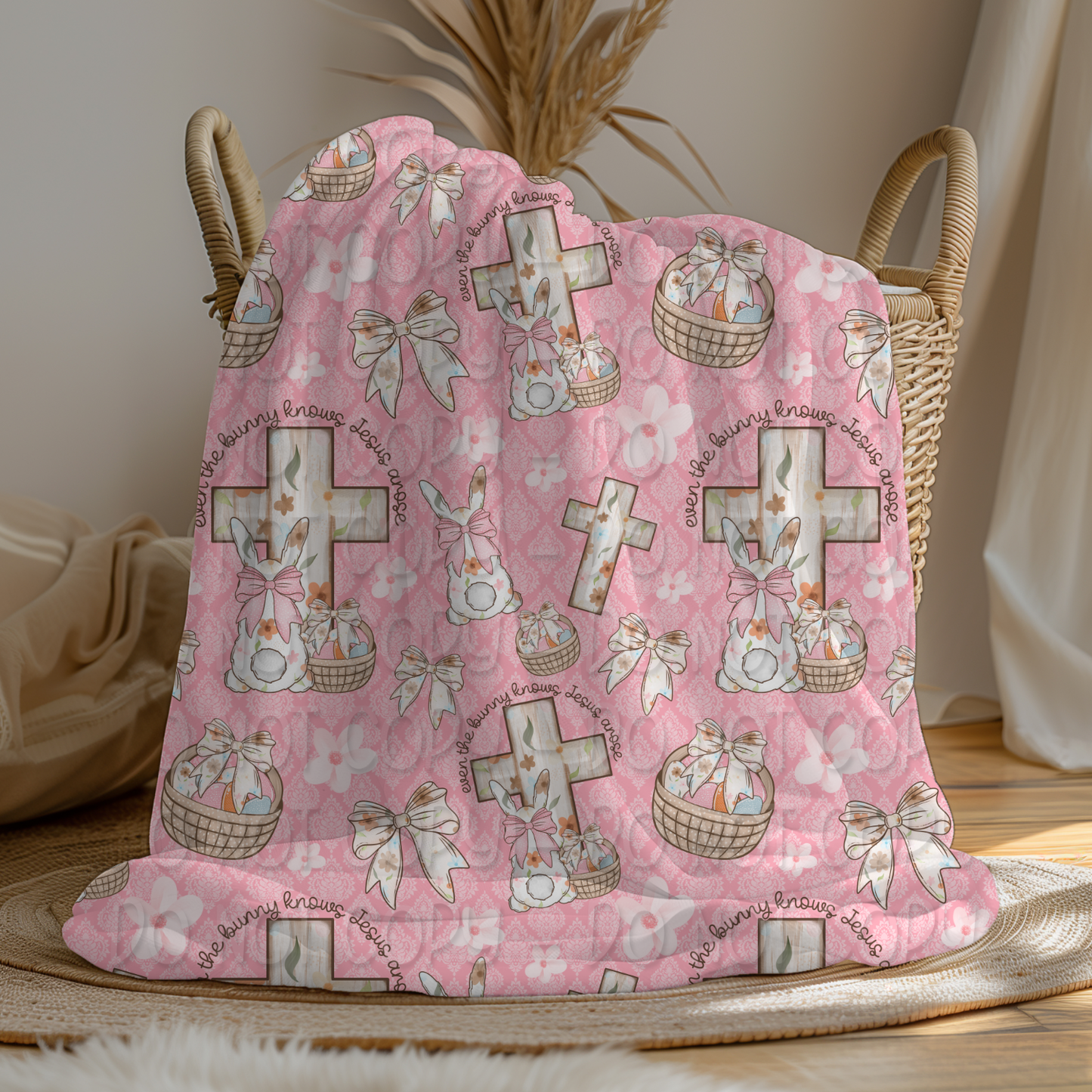 Even The Bunny Knows Jesus Arose 1 - 2026 Seamless Pattern