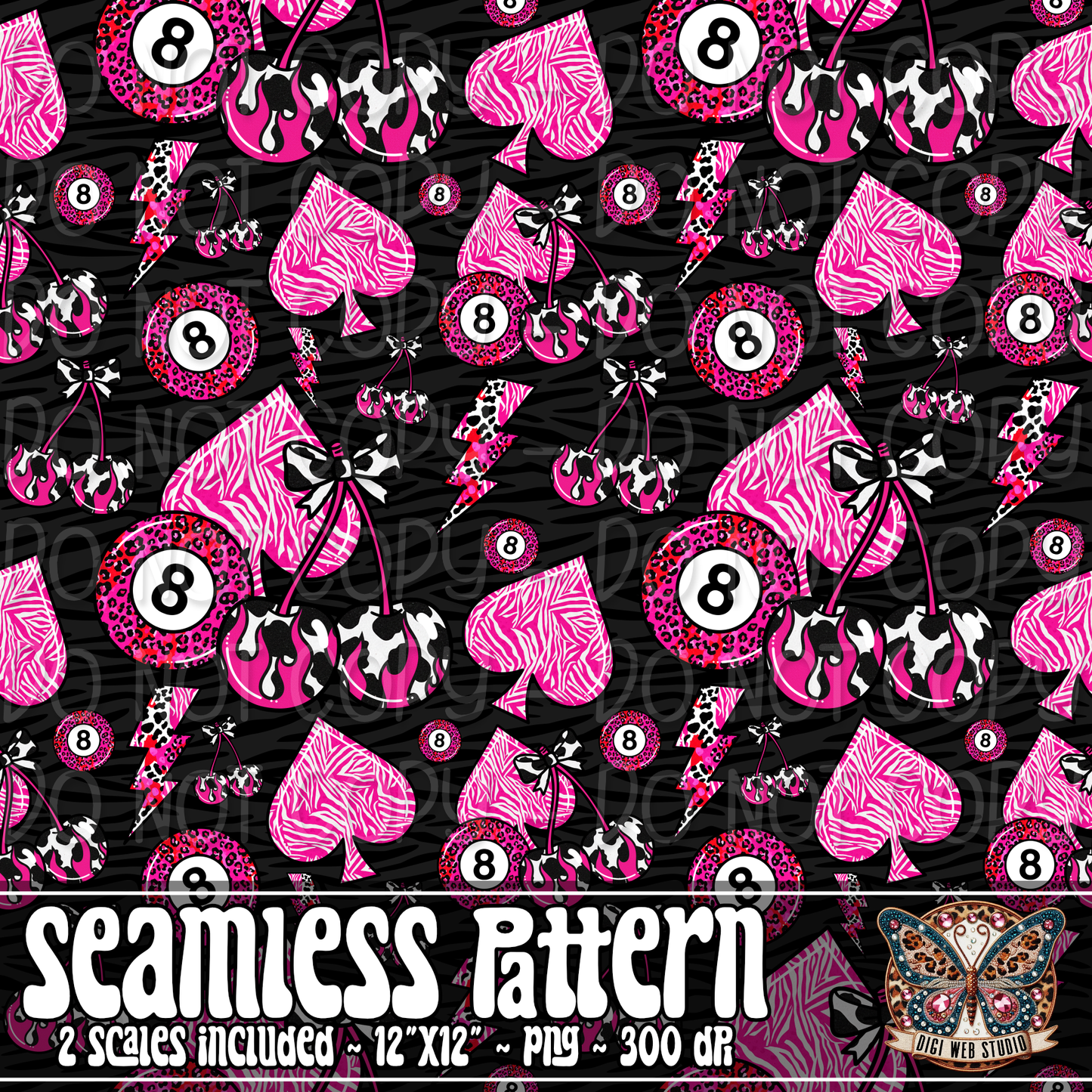 Faith Over Fate 1 - Seamless Pattern