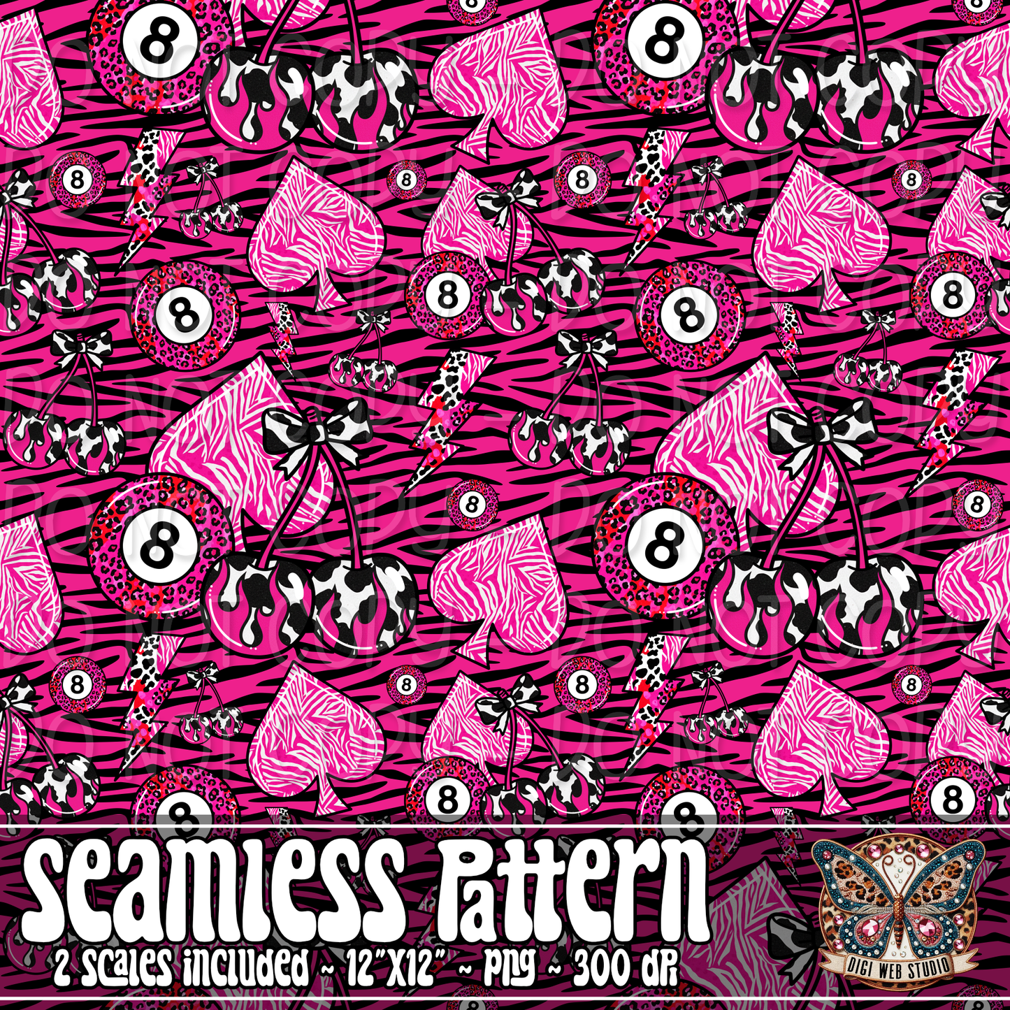 Faith Over Fate 1 - Seamless Pattern