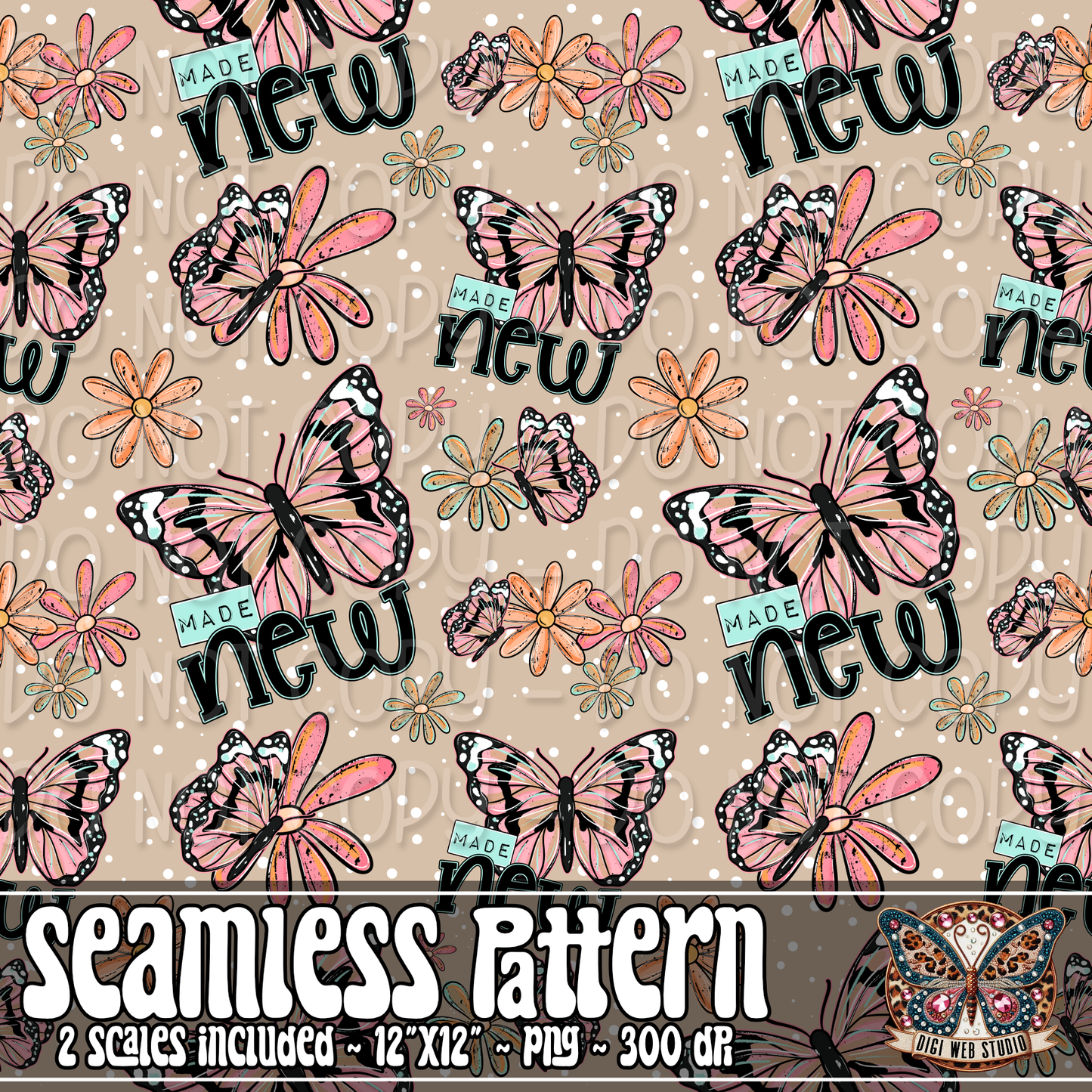 Made New Butterfly 1 - 2026 Seamless Pattern