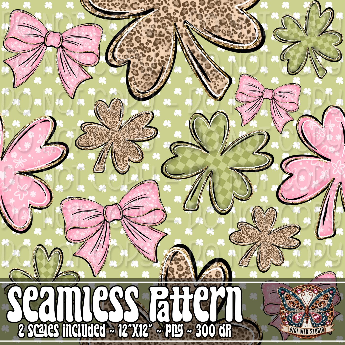 Not Lucky, Simply Blessed 1 - 2026 Seamless Pattern