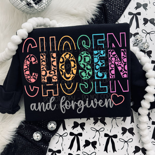 Stacked Chosen and Forgiven 1 - 2024 Digital PNG Design