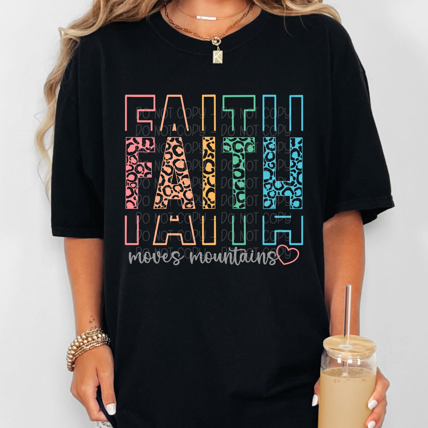 Stacked Faith Moves Mountains 1 - 2024 Digital PNG Design