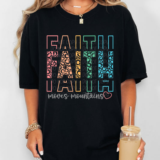 Stacked Faith Moves Mountains 1 - 2024 Digital PNG Design