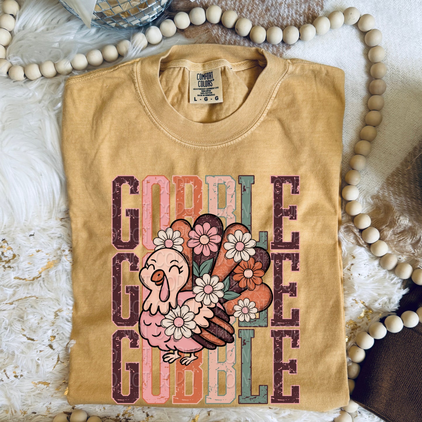 Stacked Gobble Turkey 1 - 2025 Digital PNG Design