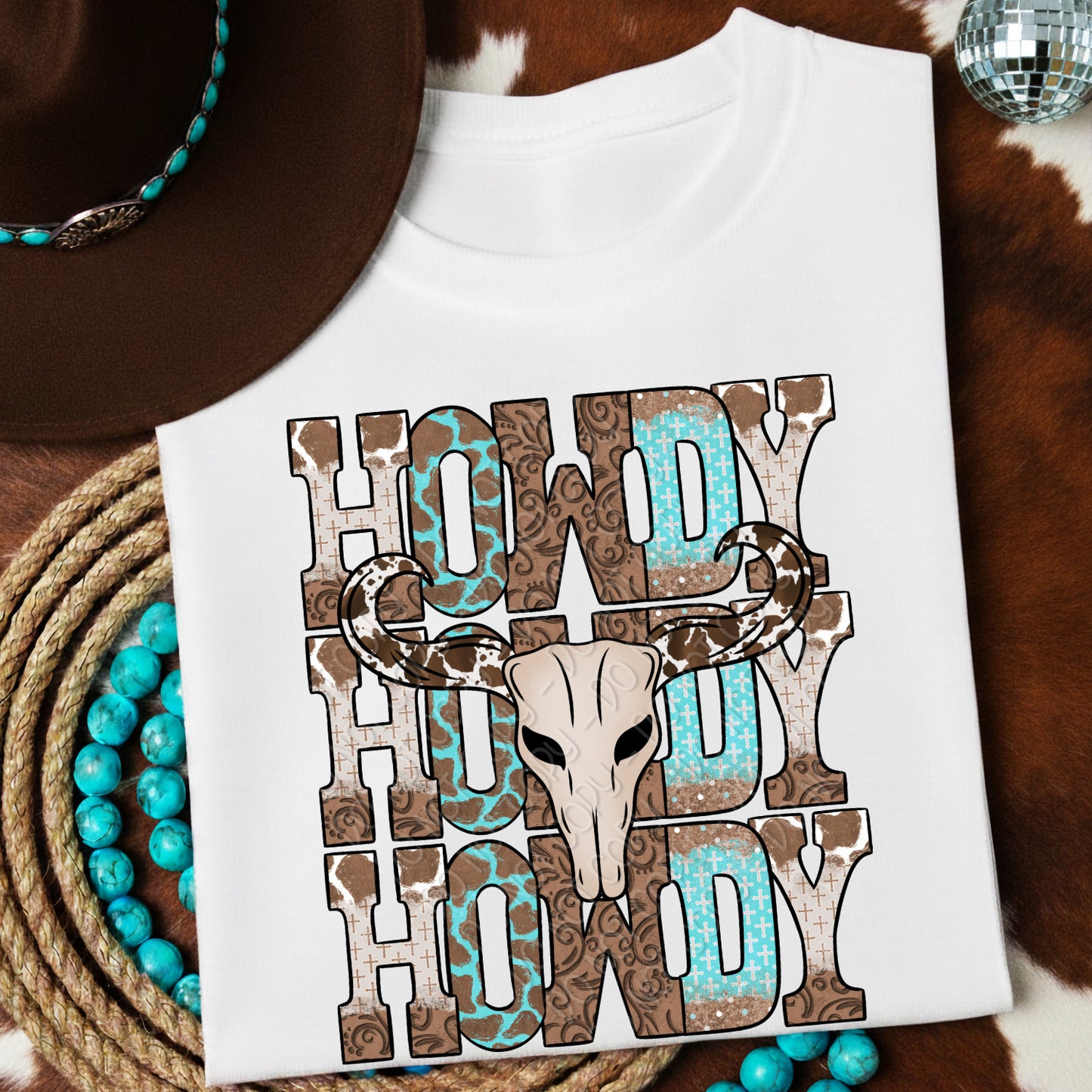 Stacked Howdy 1 - 2026 Digital PNG Design