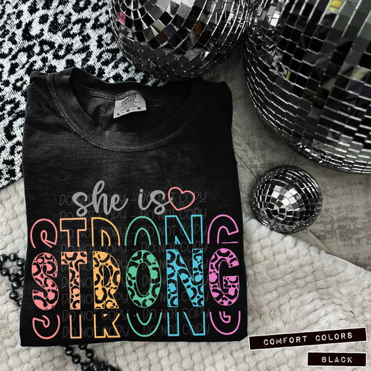 Stacked She Is Strong 1 - 2024 Digital PNG Design