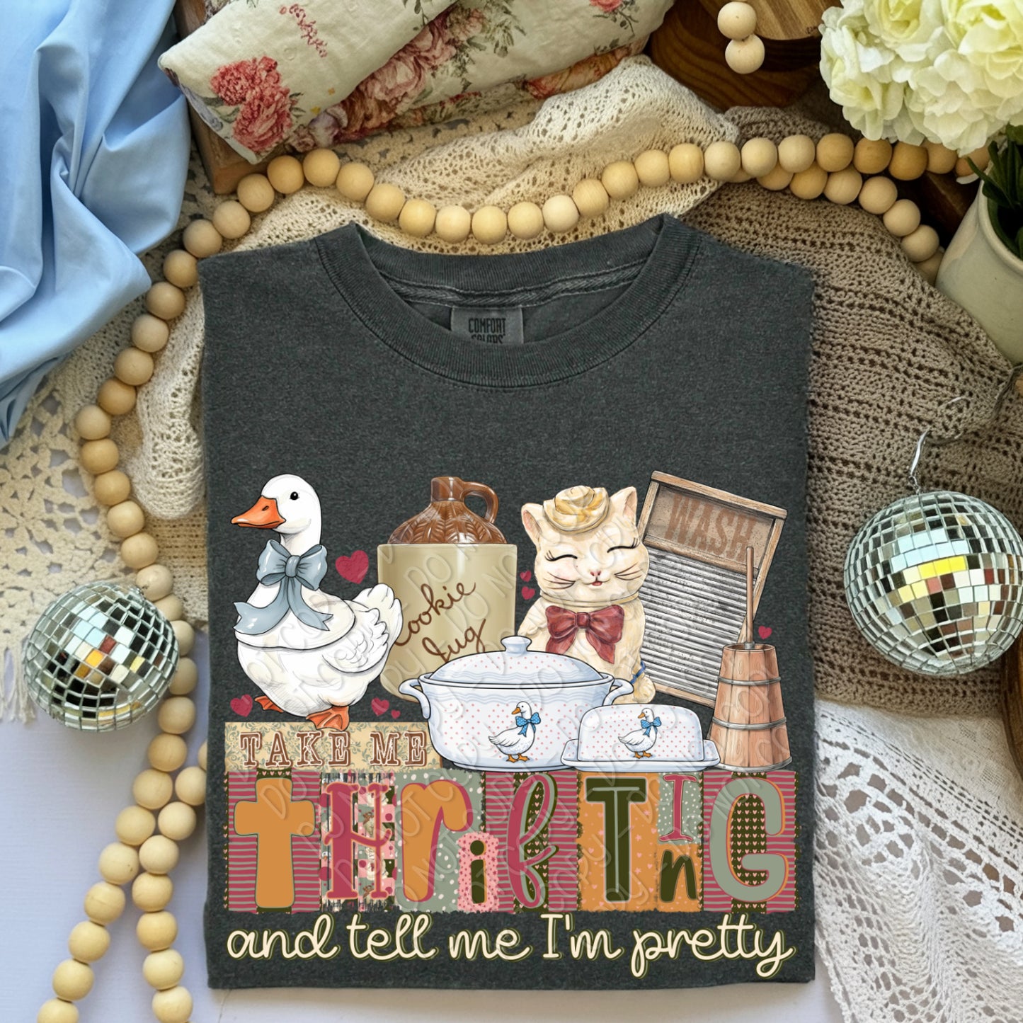 Take Me Thrifting and Tell Me I'm Pretty 1 - 2026 Digital PNG Design