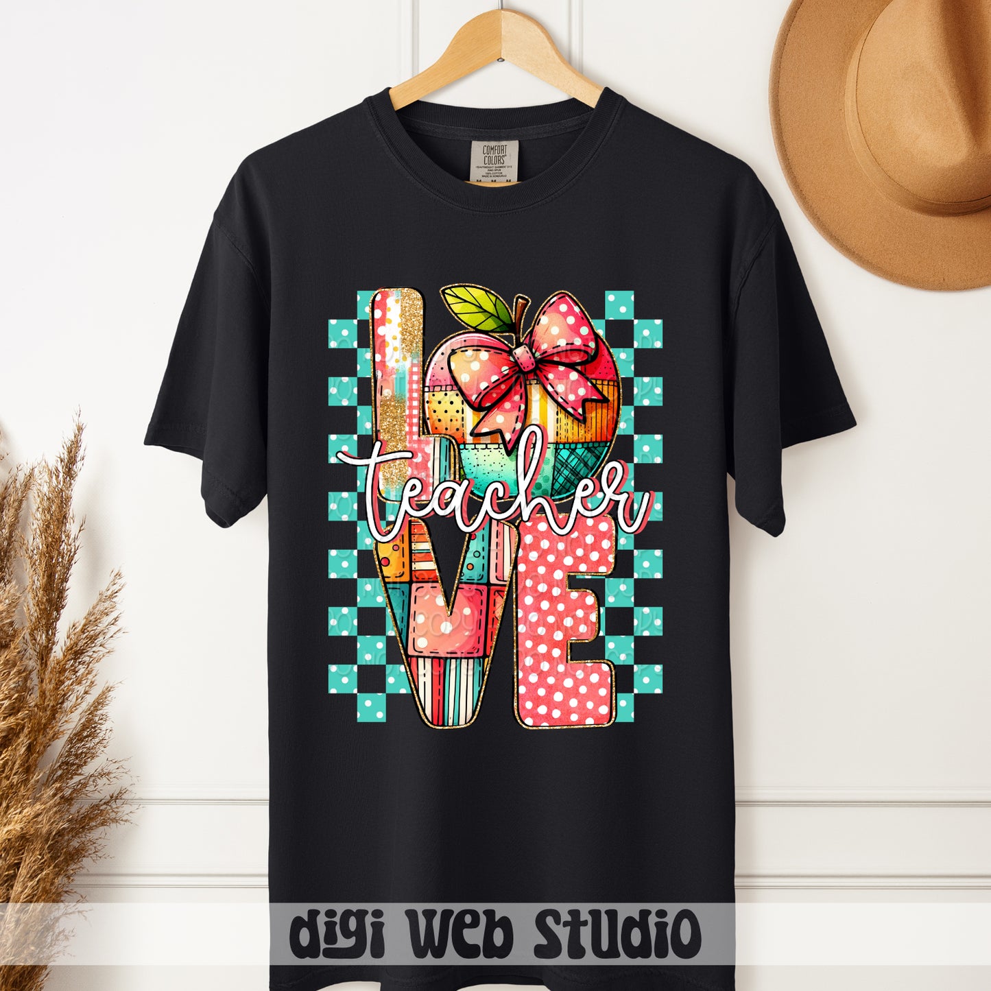 Teacher Love w/ Apple 2 - 2025 Digital PNG Design