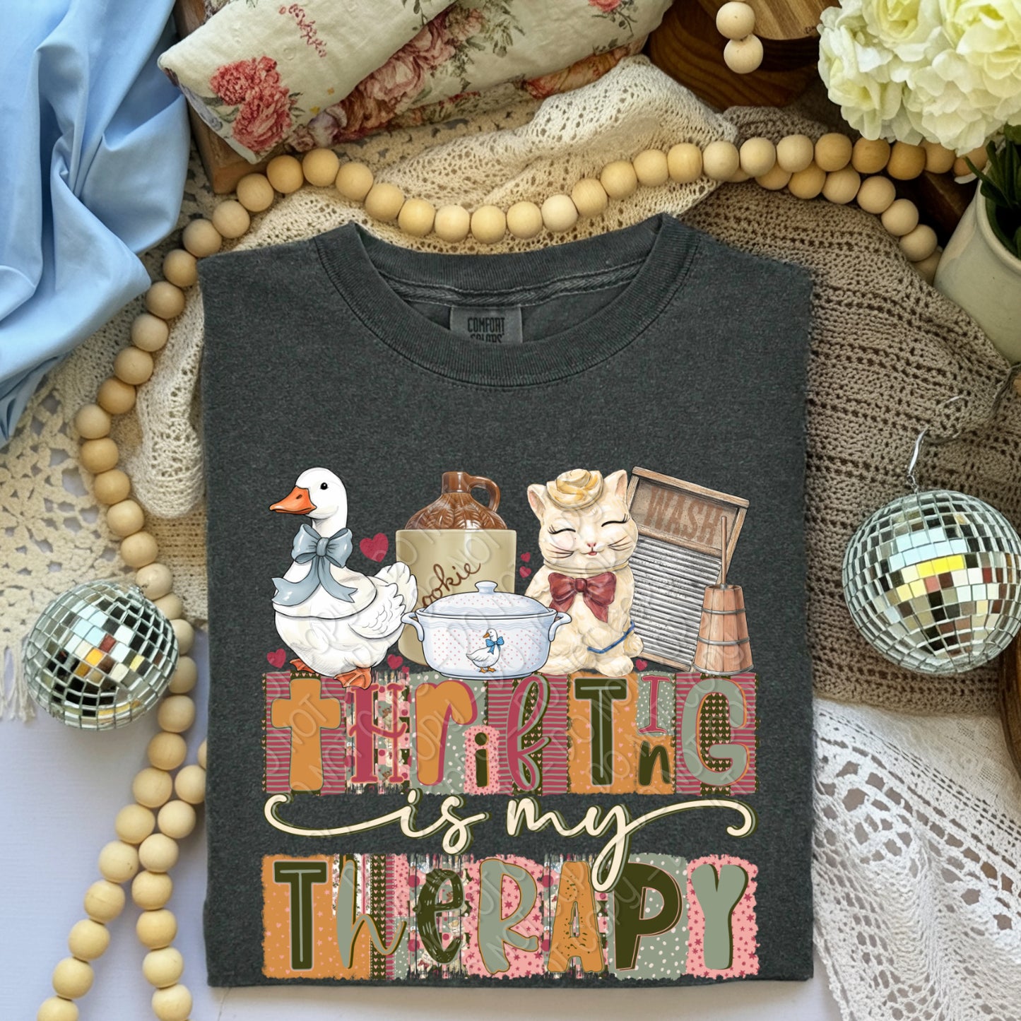 Thrifting Is My Therapy 1 - 2026 Digital PNG Design