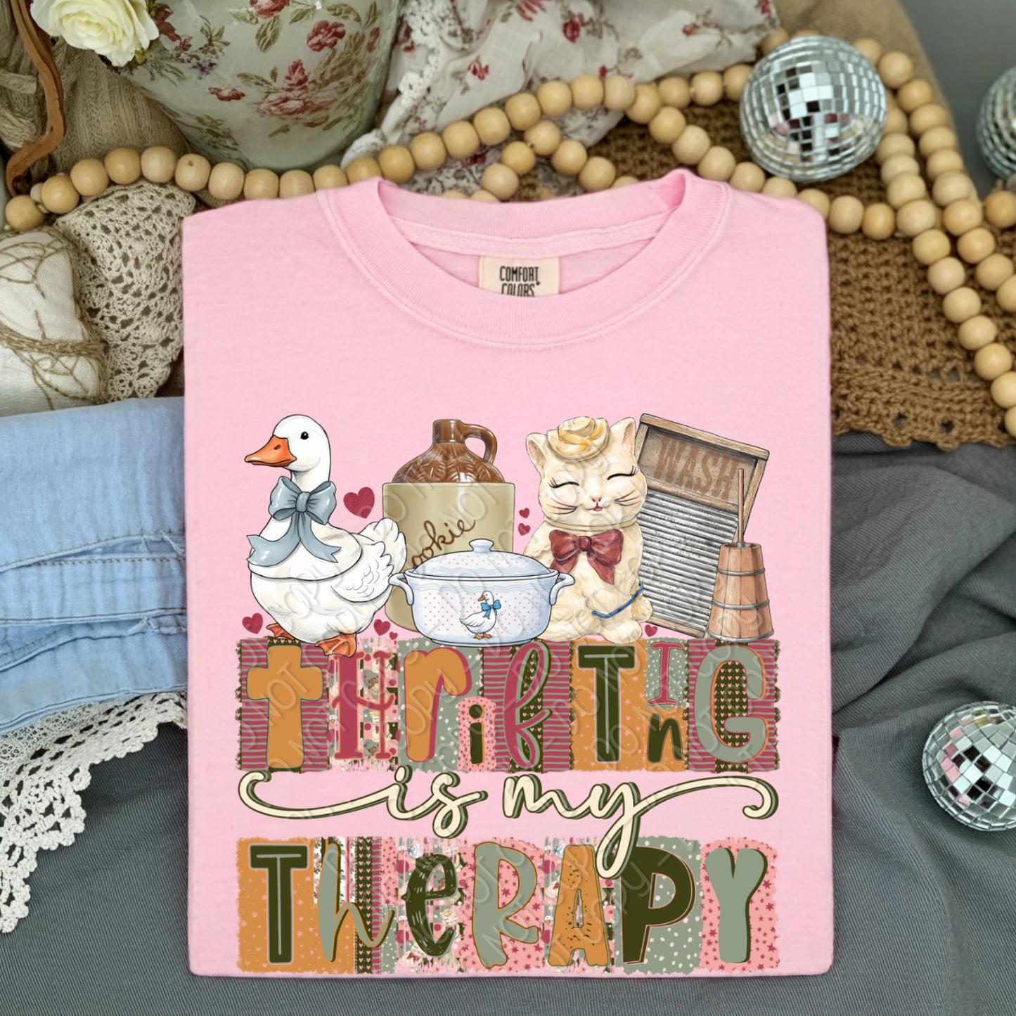 Thrifting Is My Therapy 1 - 2026 Digital PNG Design