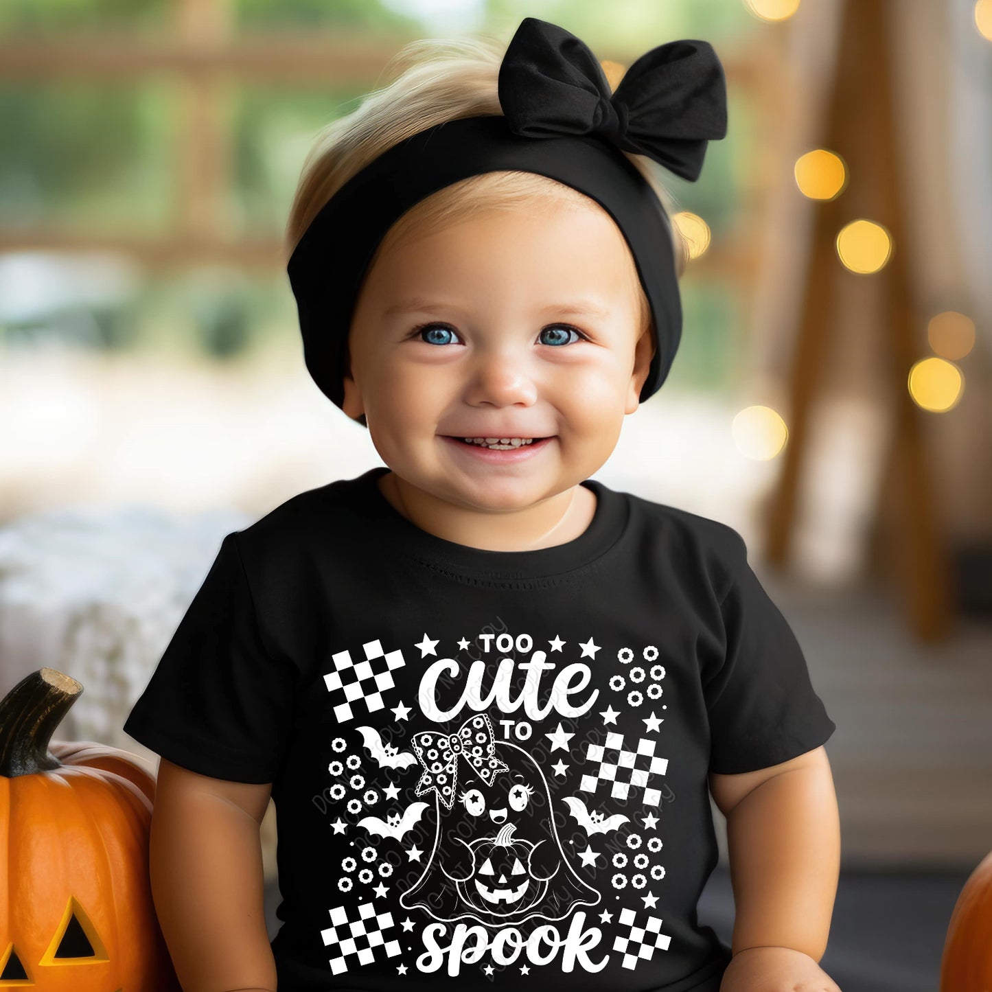 Too Cute To Spook Girl Ghost 1 - 2026 Digital PNG Design