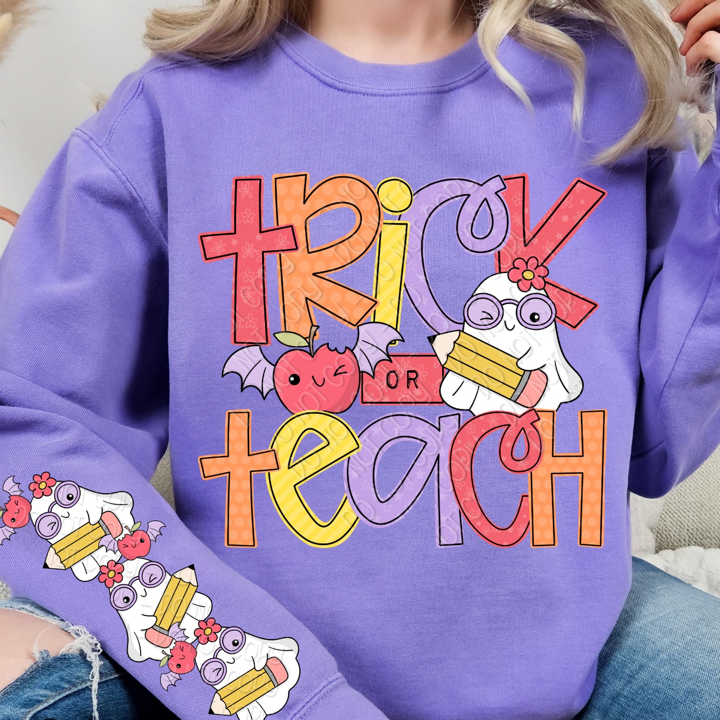 Trick Or Teach 1 - 2026 Digital PNG Design w/ Sleeve