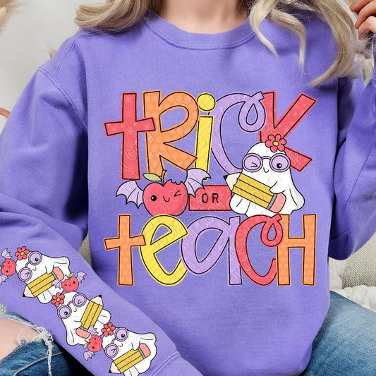 Trick Or Teach 1 - 2026 Digital PNG Design w/ Sleeve