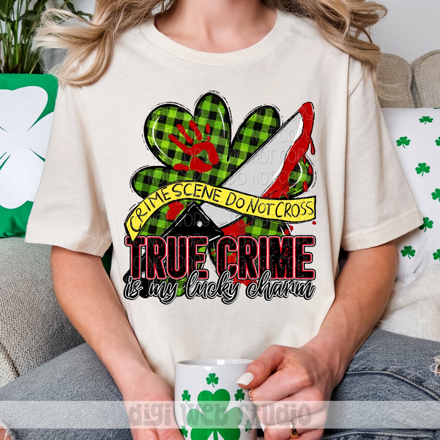 True Crime Is My Lucky Charm 1 - 2025 Digital PNG Design
