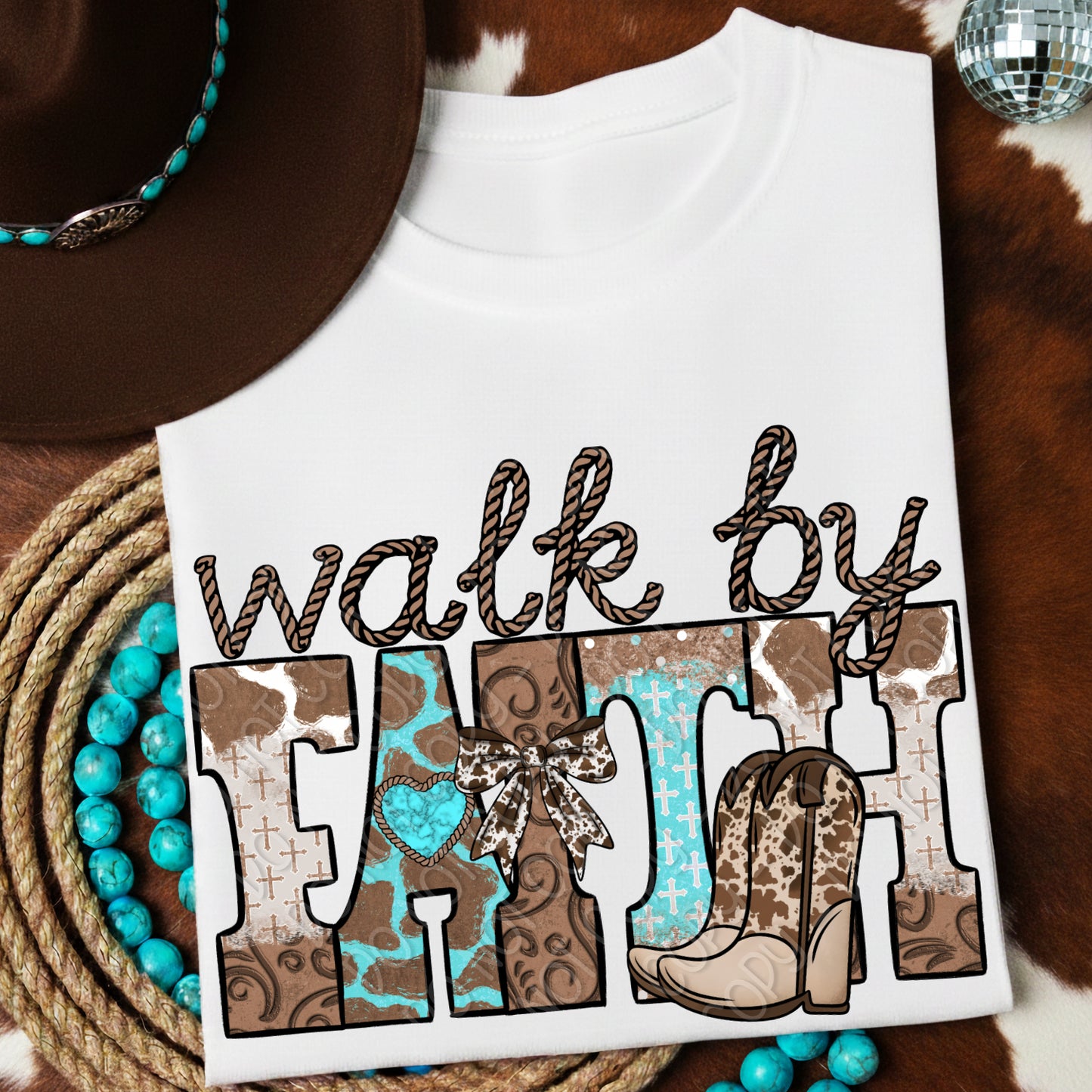 Walk By Faith 1 - 2026 Digital PNG Design