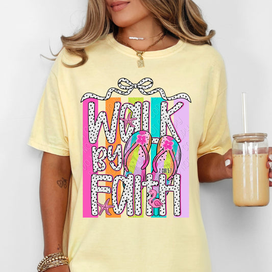 Walk By Faith 1 - 2026 Digital PNG Design