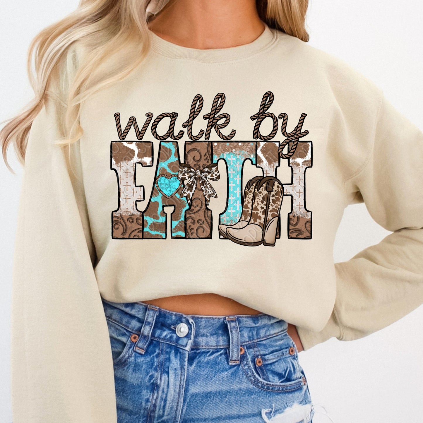 Walk By Faith 1 - 2026 Digital PNG Design