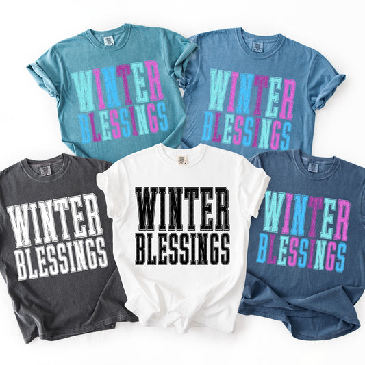 Winter Blessings 1 - 2025 Digital PNG Design