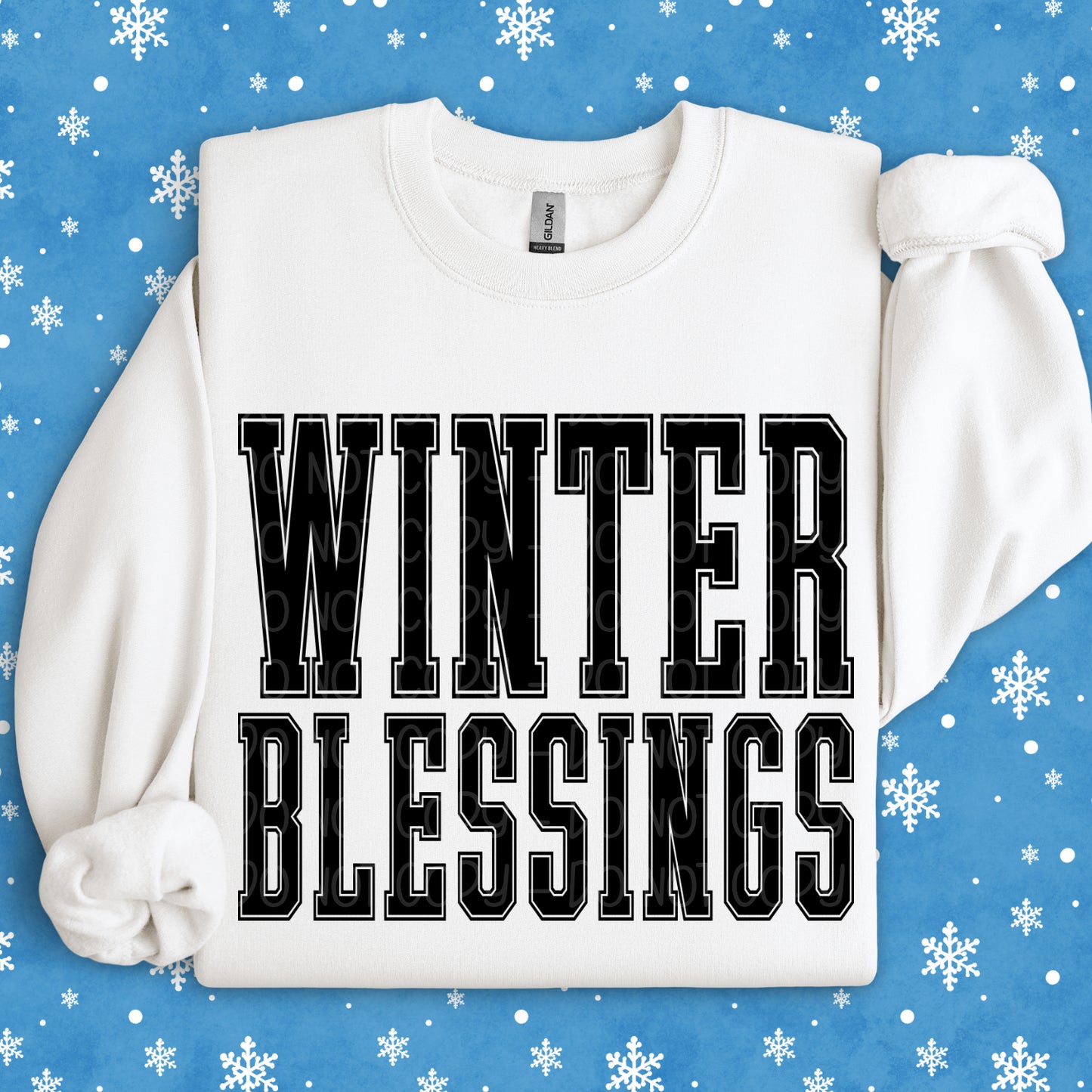 Winter Blessings 1 - 2025 Digital PNG Design