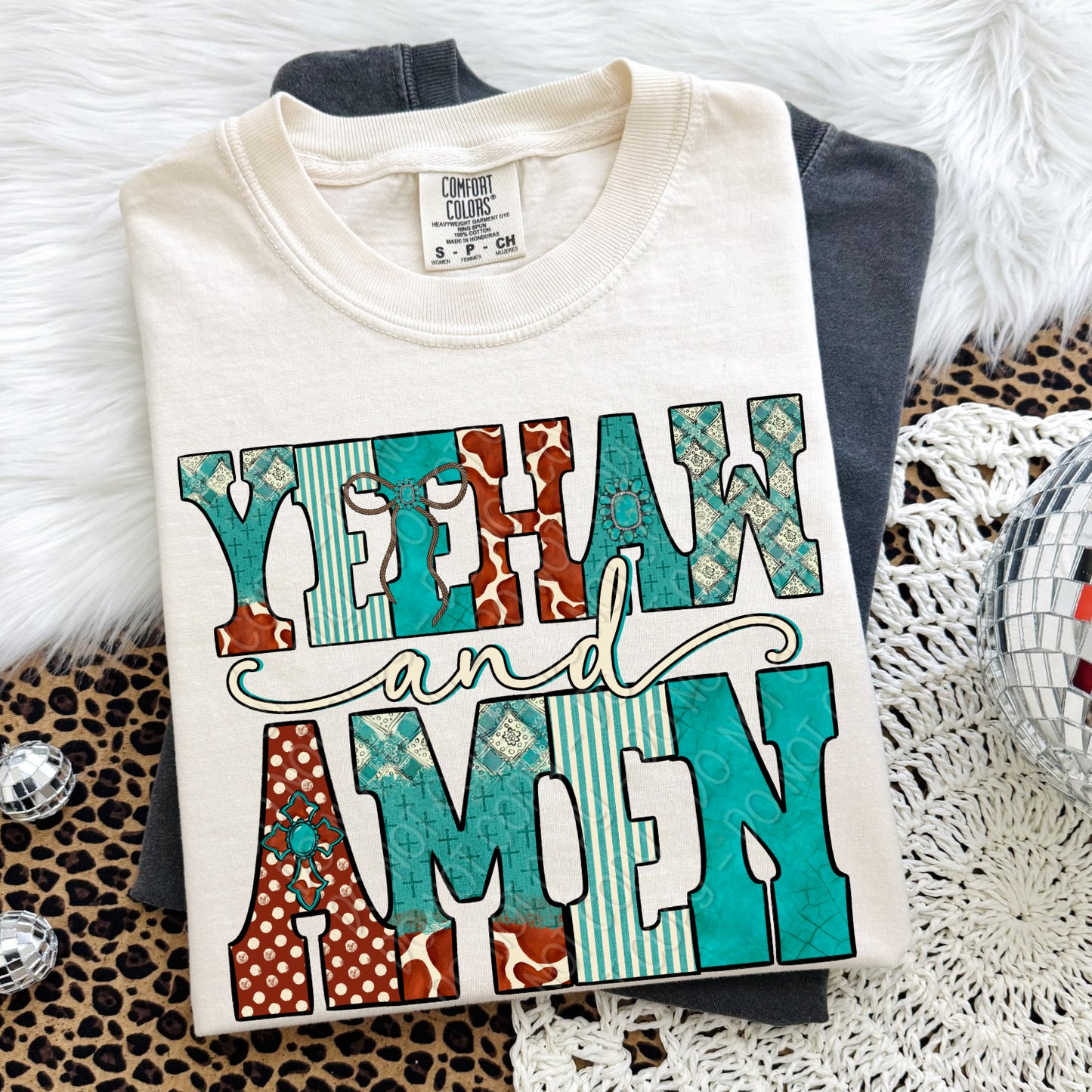 Yeehaw and Amen 1 - 2026 Digital PNG Design