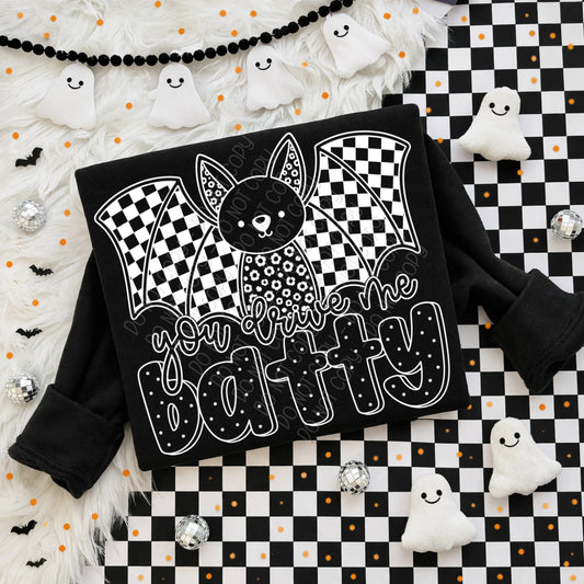You Drive Me Batty 1 - 2026 Digital PNG Design